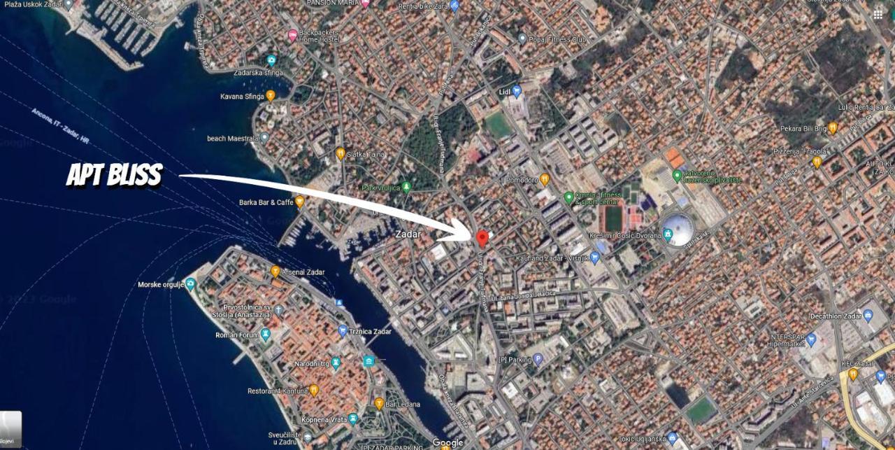 Bliss Apartment Zadar Bagian luar foto
